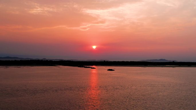 微山县 微山湖日出