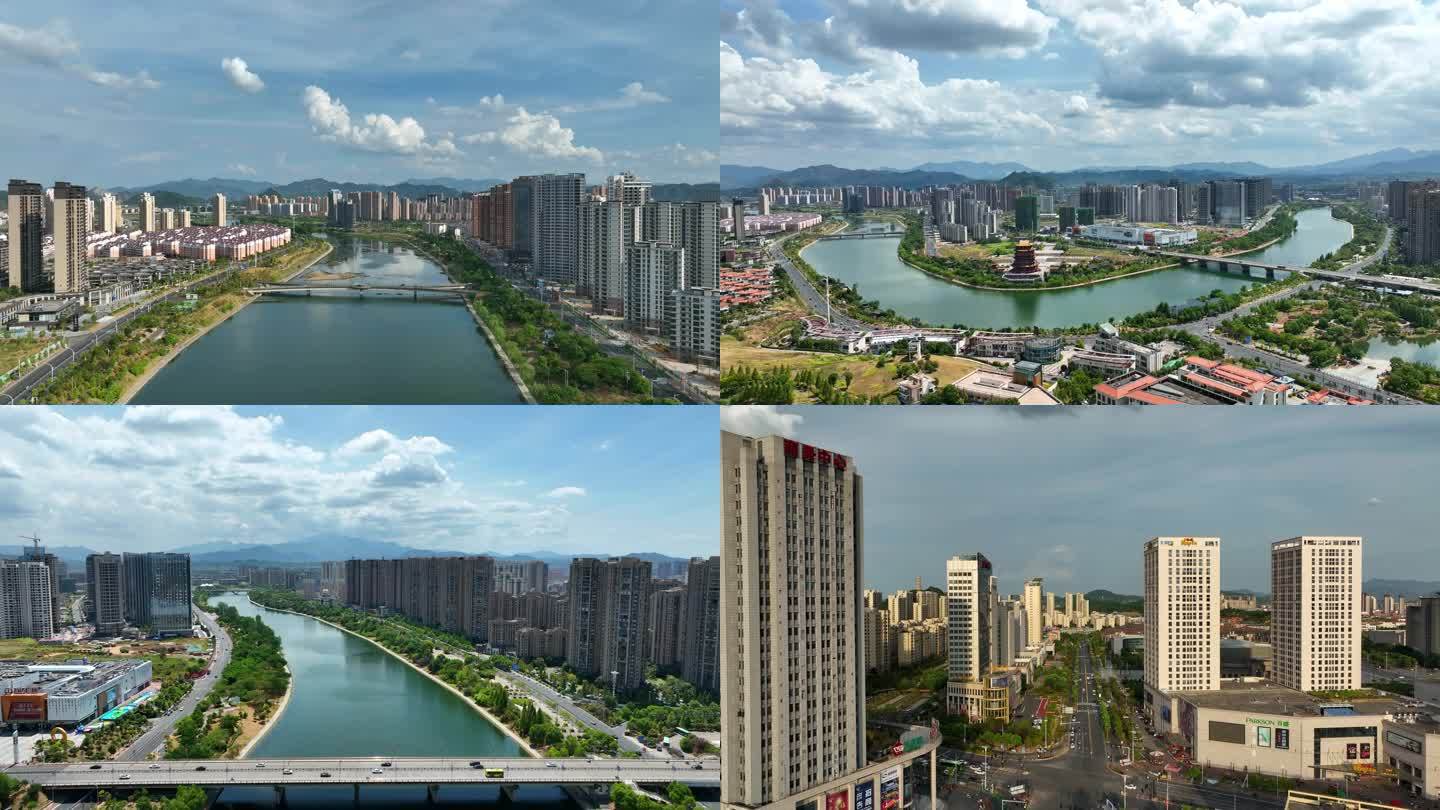 航拍合集4K 宜春城市大景 城市宣传片