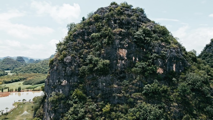 山水古建筑普者黑航拍