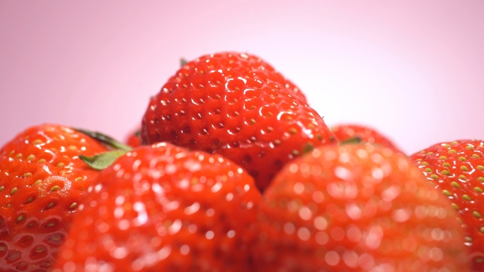 草莓特写4K草莓茶饮