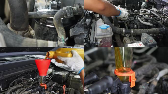 汽车保养维修清洗更换机油