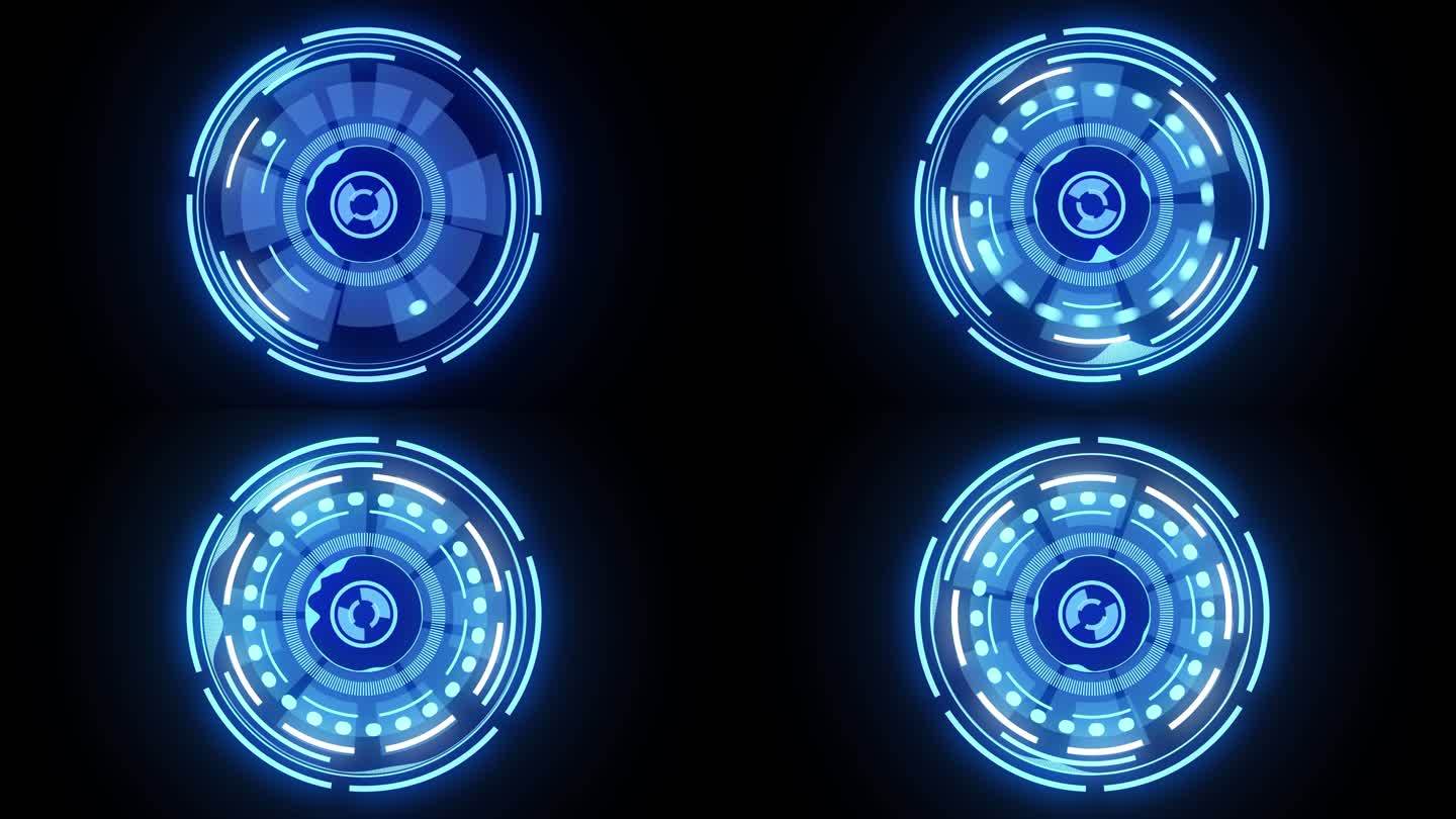 【通道】 HUD全息投影蓝圈元素