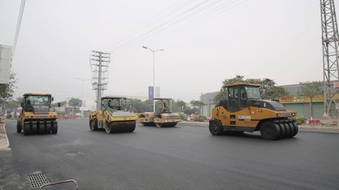 道路建设路面施工素材