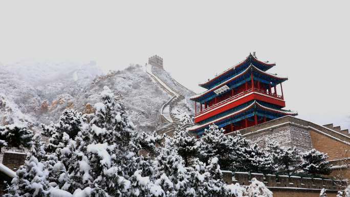 长城居庸关雪景2