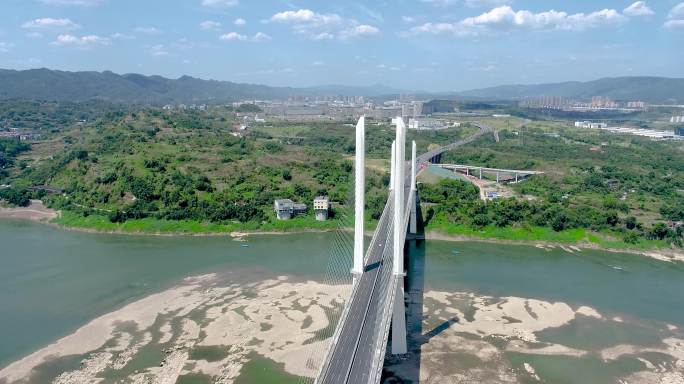 航拍重庆水土新城大桥2022.8