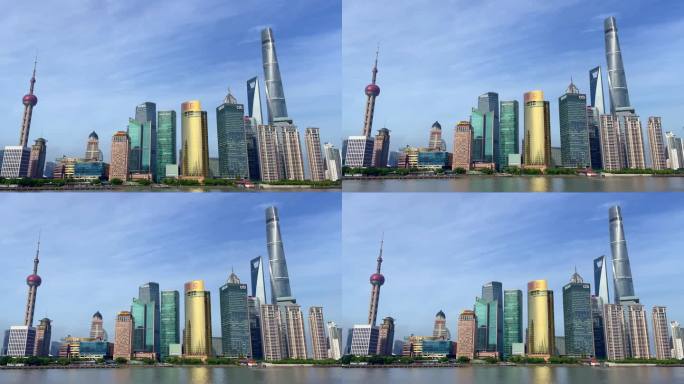 上海外滩陆家嘴全景4K实拍