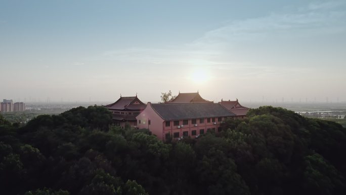 生态环境人文建筑山顶寺庙