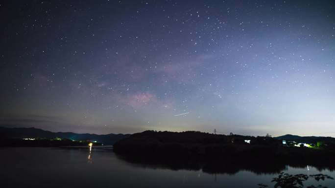 8K广东肇庆封开县大洲镇星空银河延时