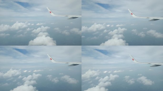 飞机外面的云彩