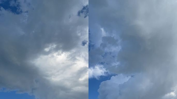 天空白云延时摄影素材