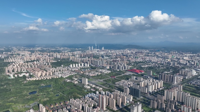 羊山全景 百花园 市政府 植物园