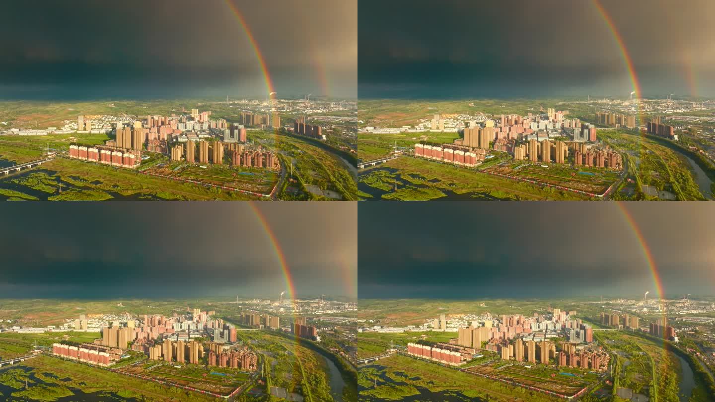 美丽中国 彩虹 城市
