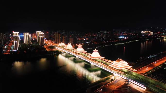 柳州凤凰岭大桥夜景