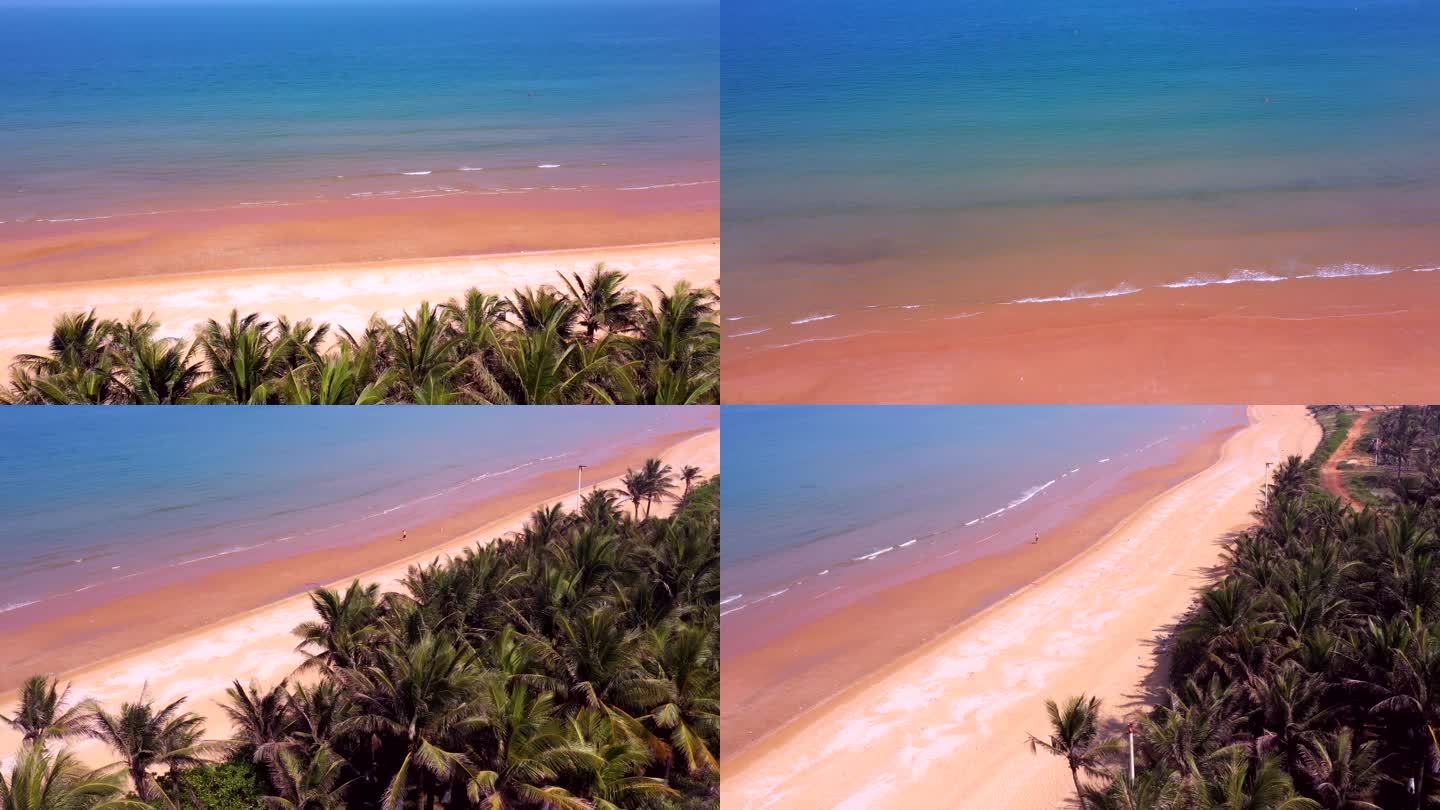 粉色的沙滩4K