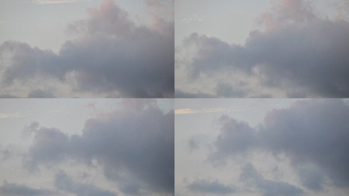 实拍4K云彩云层滚动延时