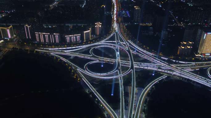 郑州夜景立交桥