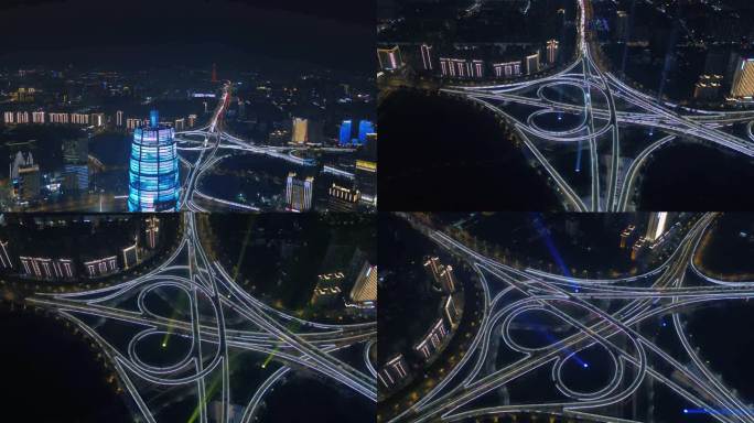 郑州夜景立交桥