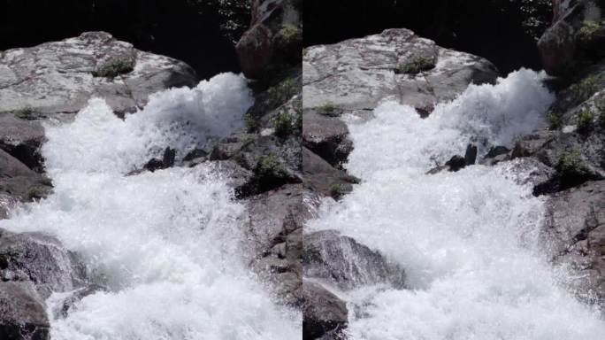 竖屏瀑布雨林海南亚热带森林丛林五指山