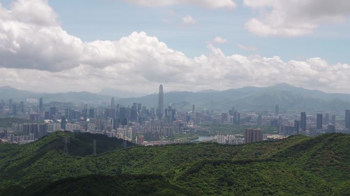 塘朗山看福田