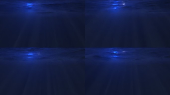 水下光线穿透蓝色的海面 2