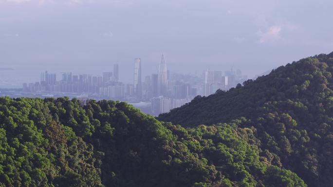 塘朗山看南山