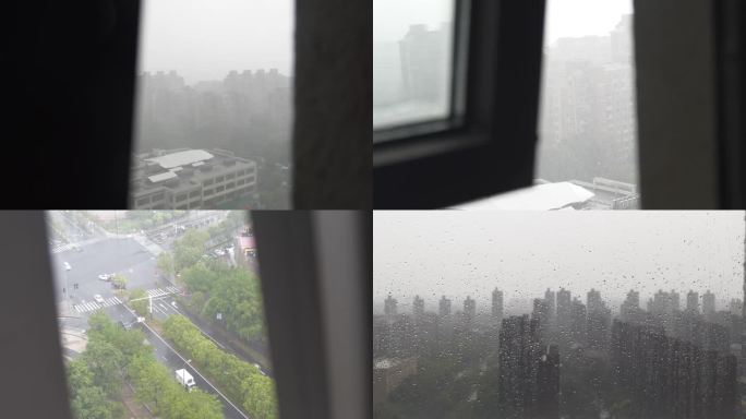 窗外暴风雨