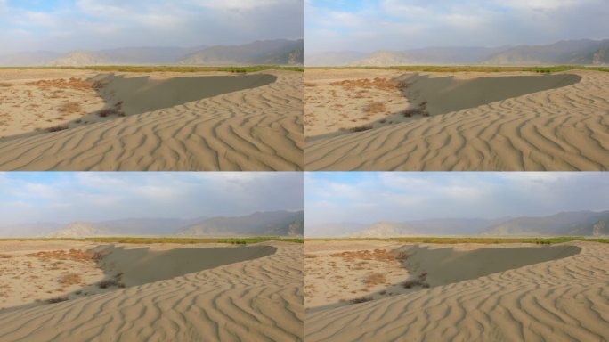 【V币】西藏高原雅鲁藏布江畔的沙场