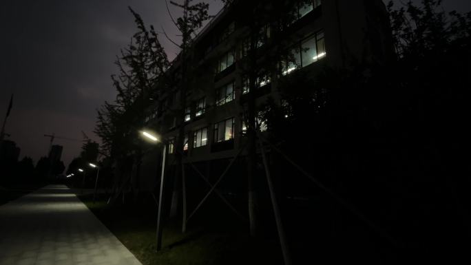 4K-校园夜景