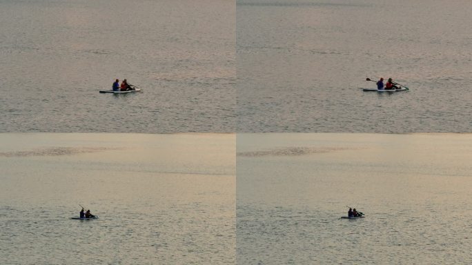 两个人划船