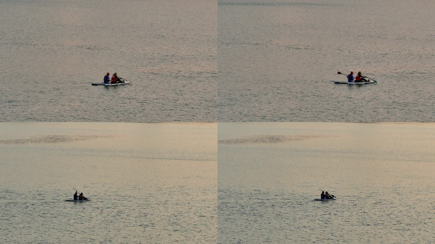 两个人划船