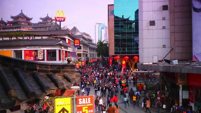 深圳东门步行街 国庆节 廷时