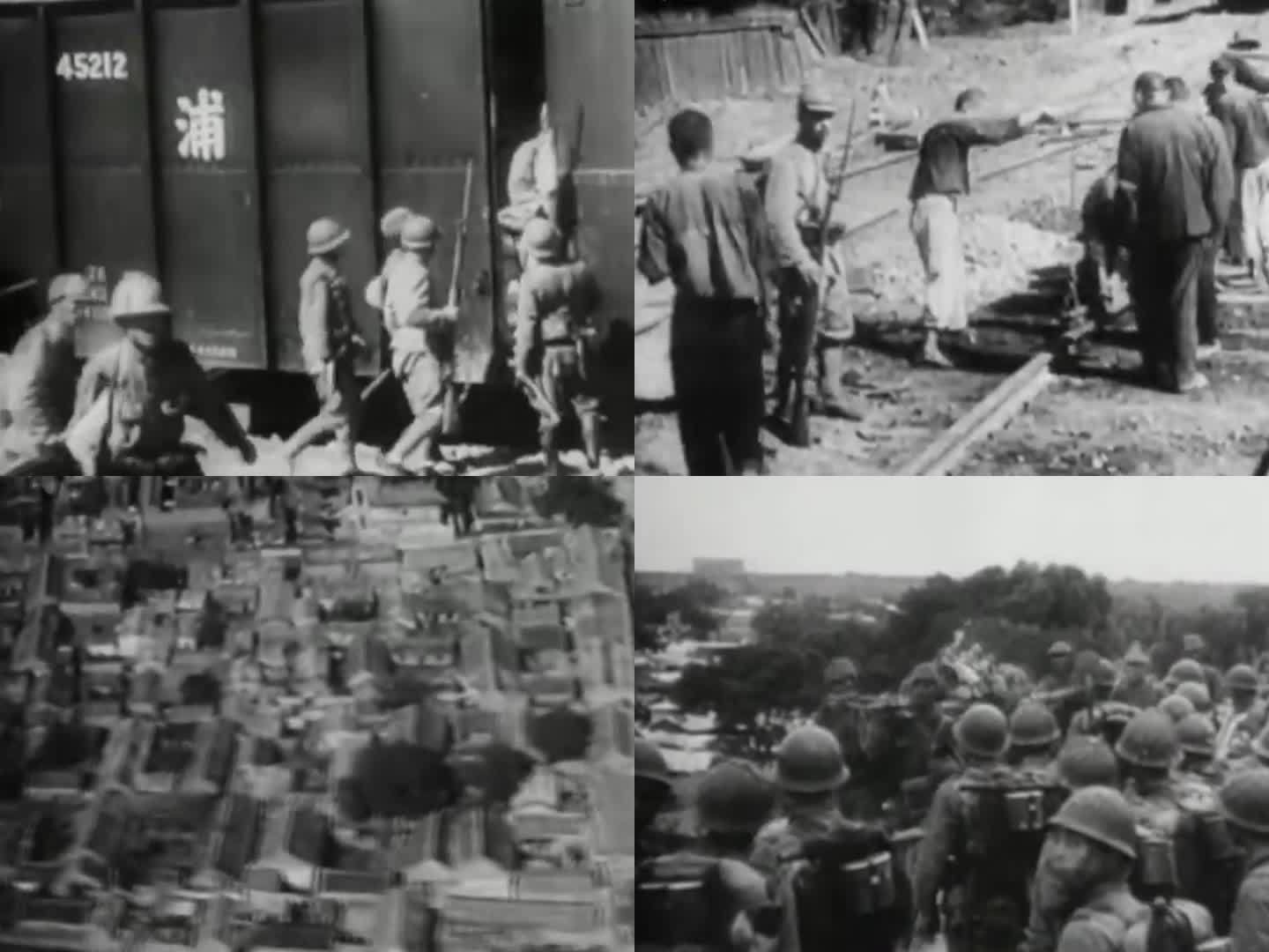 侵华日军  破坏日军铁路 日军抢修铁路