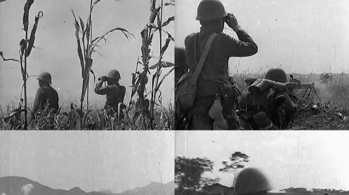 日军行进队伍 日本骑兵 日军进攻