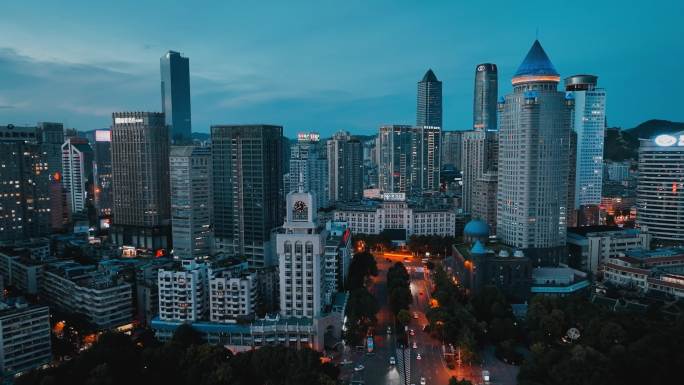 贵阳城市电影感航拍 贵阳夜景 城市夜景