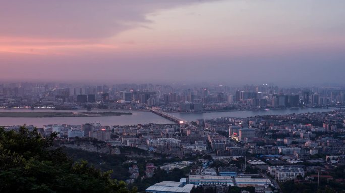 襄阳夜景延时