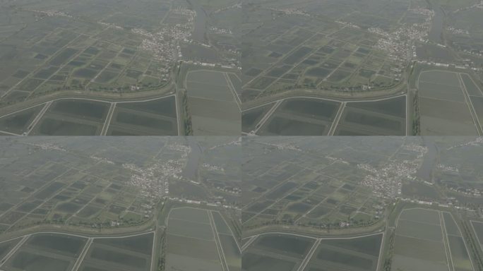 4K蟹田航拍空镜