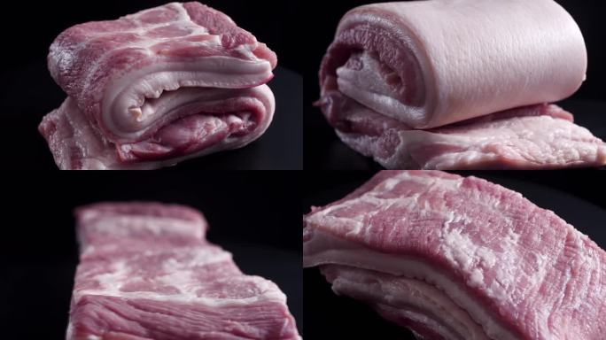 五花肉转盘-猪肉-五花肉-肋条肉-三层肉