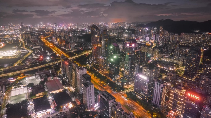 深圳福田车公庙夜景