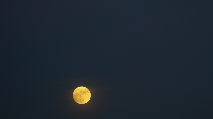 金色月亮升起中秋节十五月亮元宵节满月圆月