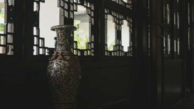 4k高质量古代建筑江南房屋门窗空镜头