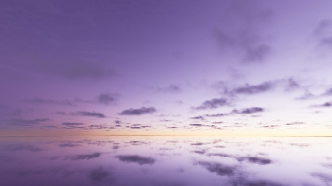 水面天空晚霞