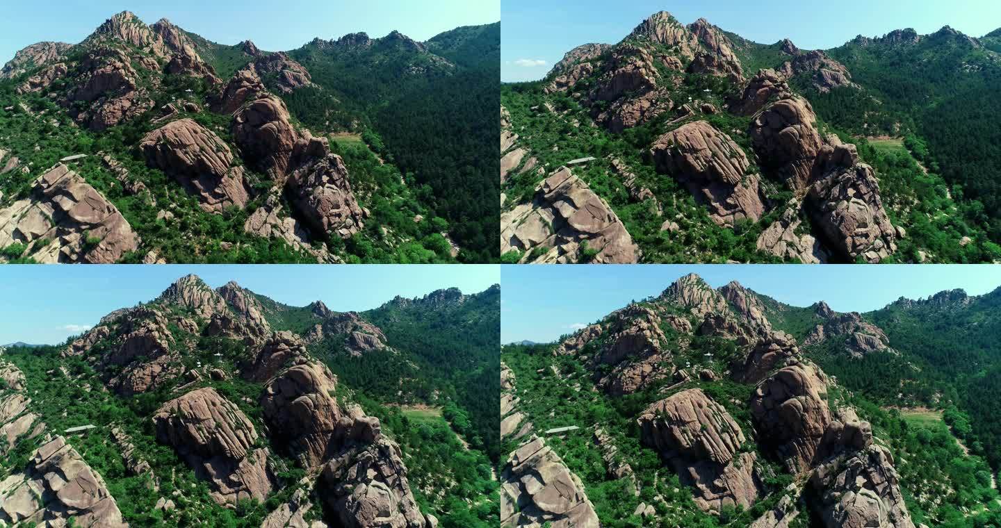 奇山 怪石 山峰 绿色山林 绿色山峰