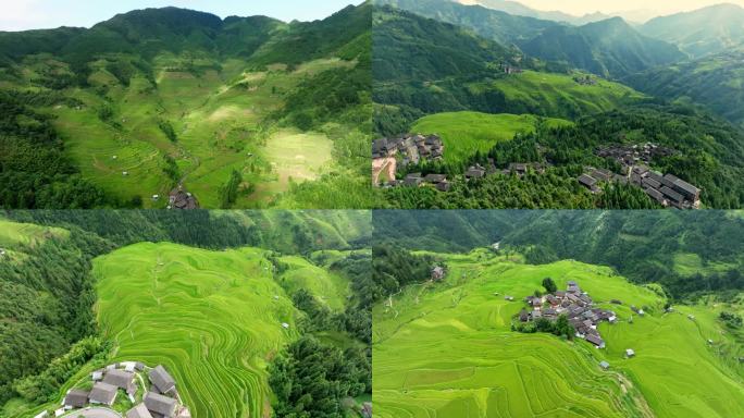 贵州从江加榜梯田航拍