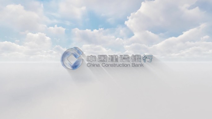 logo特效片头展示企业宣传蓝天白云延时