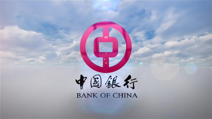 飞翔logo展示企业宣传蓝天白云无插件