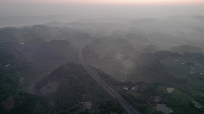 乡村晨景