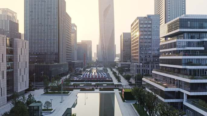 宁波国际金融服务中心商业广场街景