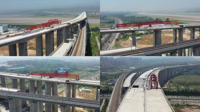高速公路立交桥高架桥黄河大桥施工建设