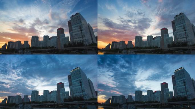 北京CBD建外SOHO延时摄影