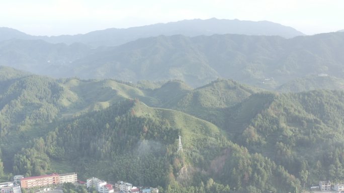 江西遂川山村航拍4K